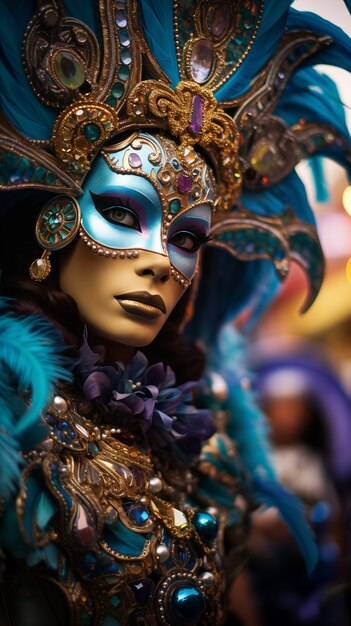 Celebración del Mardi Gras en Nueva Orleans