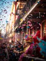 Foto gratuita celebración del mardi gras en nueva orleans