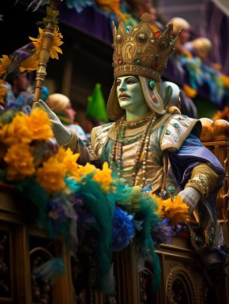 Celebración del Mardi Gras en Nueva Orleans