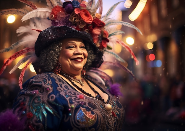 Celebración del Mardi Gras en Nueva Orleans