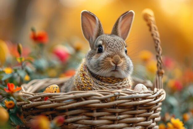 Celebración de Pascua con el conejo de ensueño.