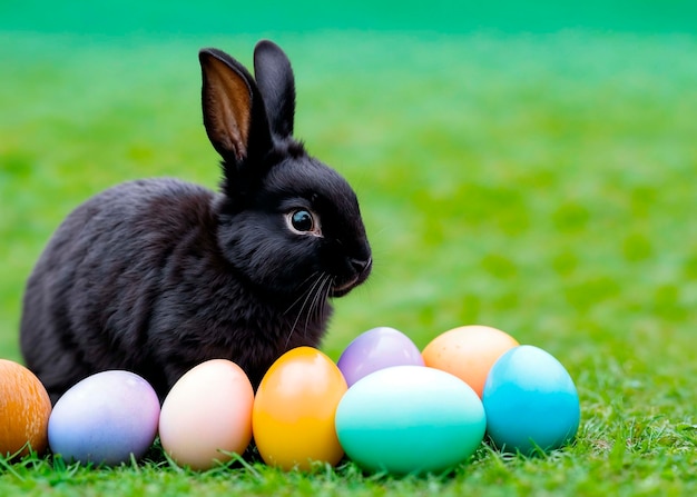 Foto gratuita celebración de pascua con el conejo lindo