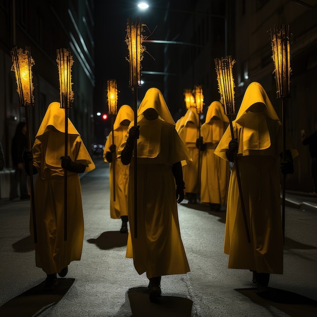 Foto gratuita celebración de semana santa colores vivos