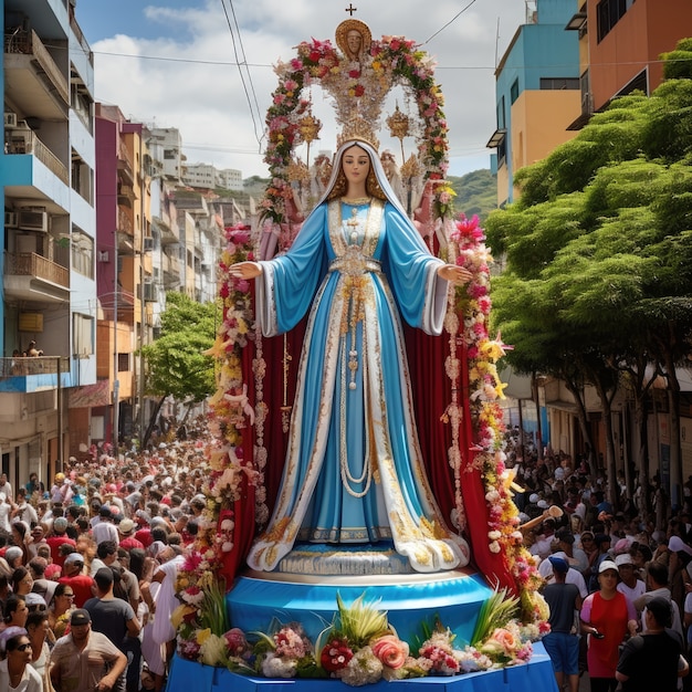 Foto gratuita celebración de semana santa colores vivos