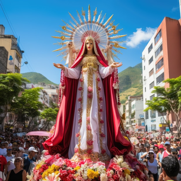 Celebración de semana santa colores vivos