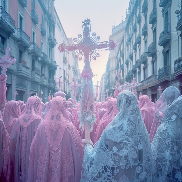 Foto gratuita celebración de la semana santa