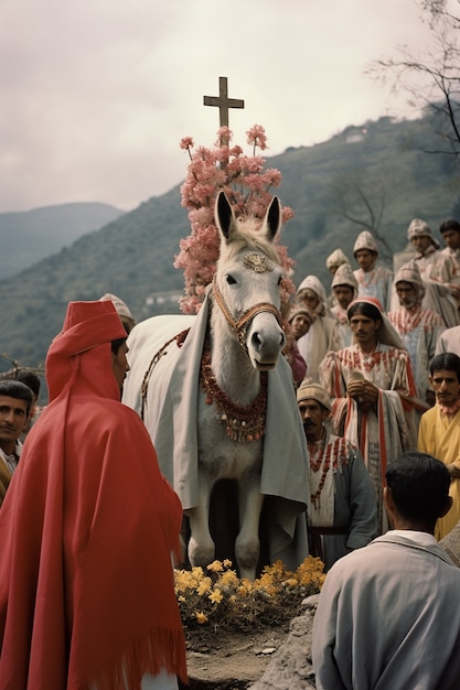 Foto gratuita celebración de la semana santa