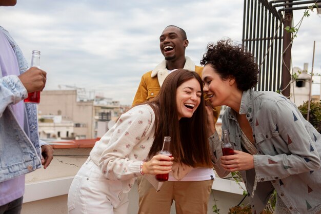 Celebración de la vida de la gente de cerca