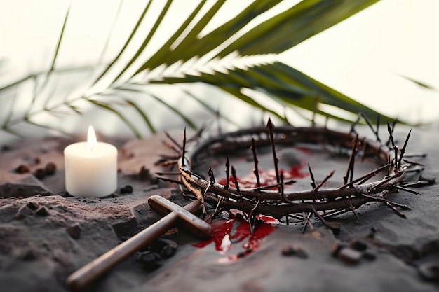 Celebración del Viernes Santo con la corona de espinas