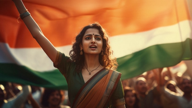 Foto gratuita celebrar el día de la república de la india