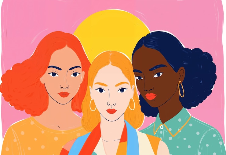 Foto gratuito celebrar la diversidad de las mujeres