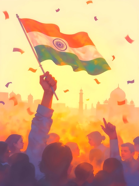 Celebrating indian independence with the tricolor