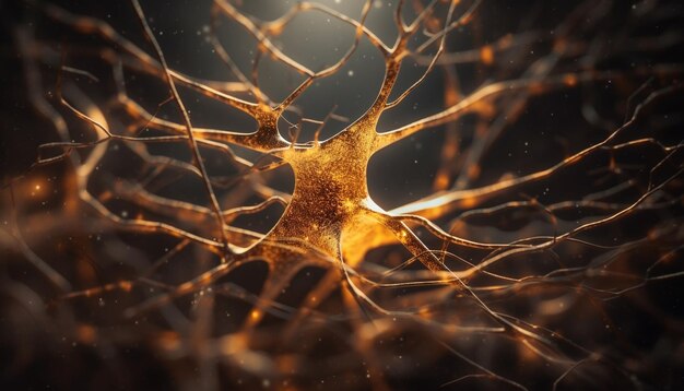 Las células nerviosas se conectan comunican Alzheimer interrumpe las sinapsis generadas por IA