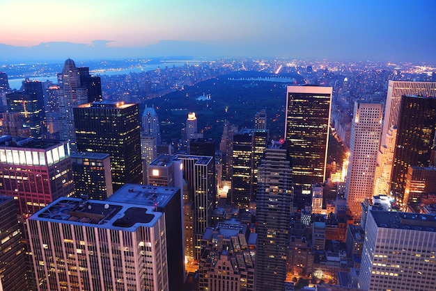 Central Park de la ciudad de Nueva York en Manhattan