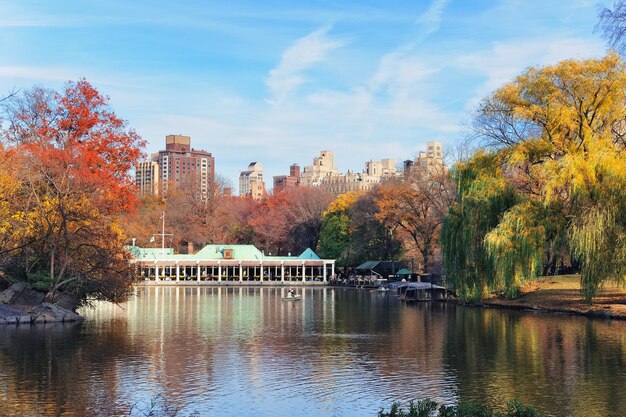 Central Park de la ciudad de Nueva York en otoño