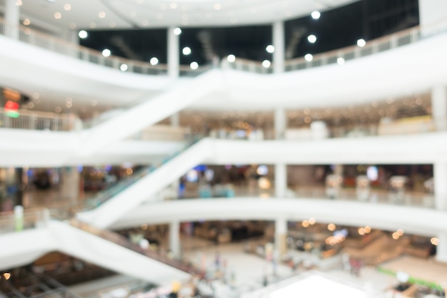 Centro comercial borroso abstracto