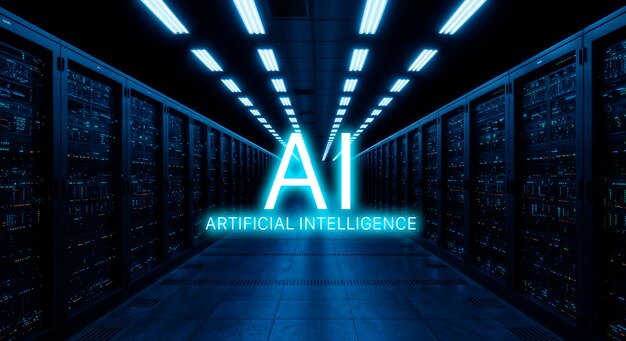Centro de datos de IA e inteligencia artificial