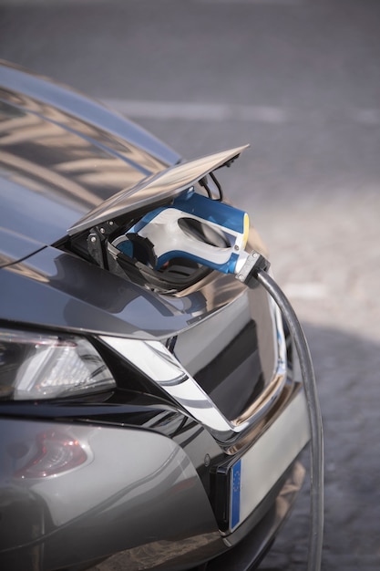 Foto gratuita cerca de coche eléctrico en francia