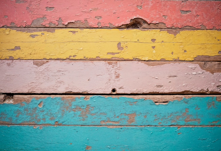 Foto gratuito cerca en el colorido detalle de la textura desgastada