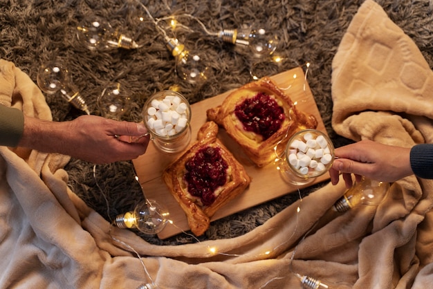 Foto gratuita de cerca la deliciosa comida en casa