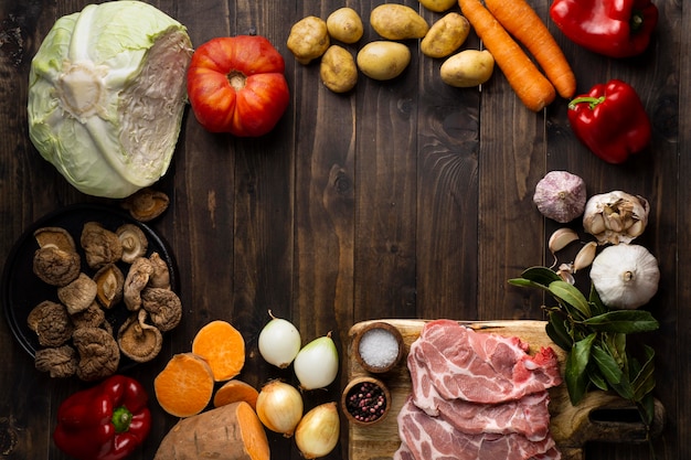 De cerca la deliciosa preparación de comidas