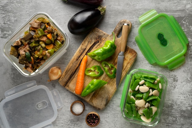 Foto gratuita de cerca la deliciosa preparación de comidas