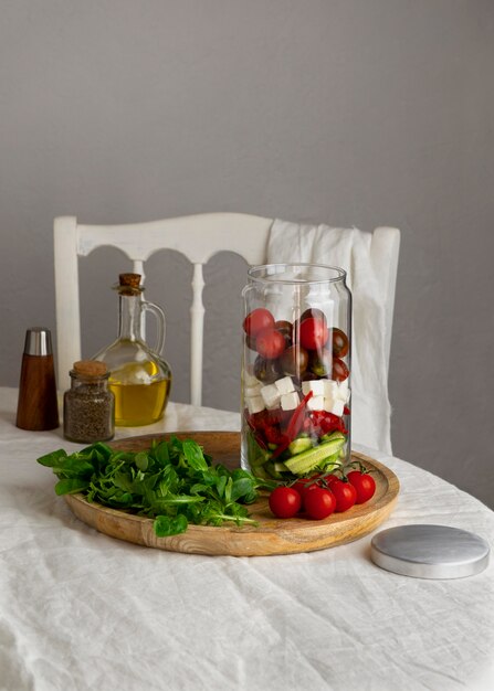 De cerca la deliciosa preparación de comidas