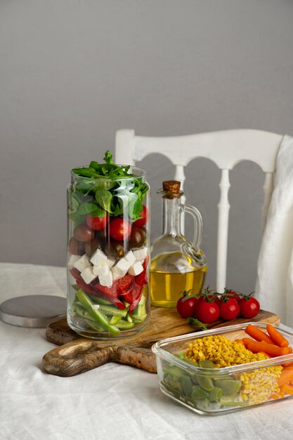 De cerca la deliciosa preparación de comidas