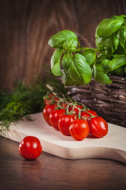 Cerca de ingredientes para comida italiana