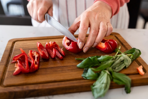 Foto gratuita de cerca los ingredientes utilizados para cocinar