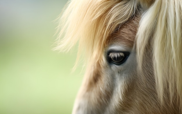 Foto gratuita cerca en el ojo del caballo