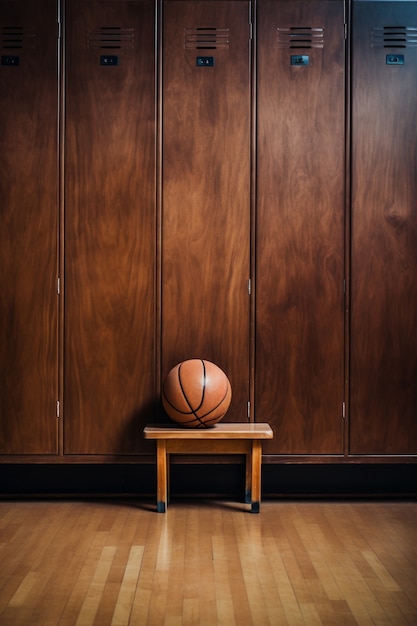 Cerca de la pelota de baloncesto