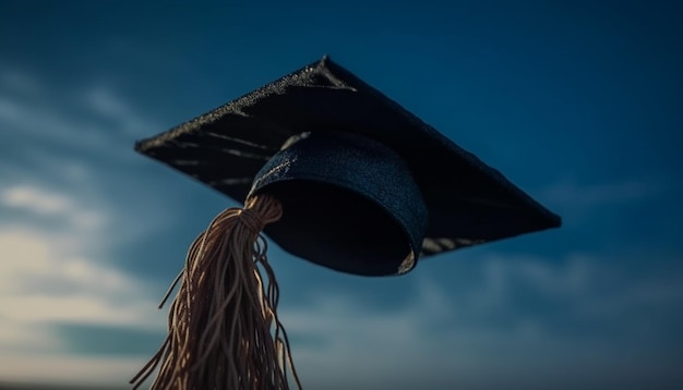 Foto gratuita la ceremonia de graduación celebra los logros y el éxito de los estudiantes generados por la ia