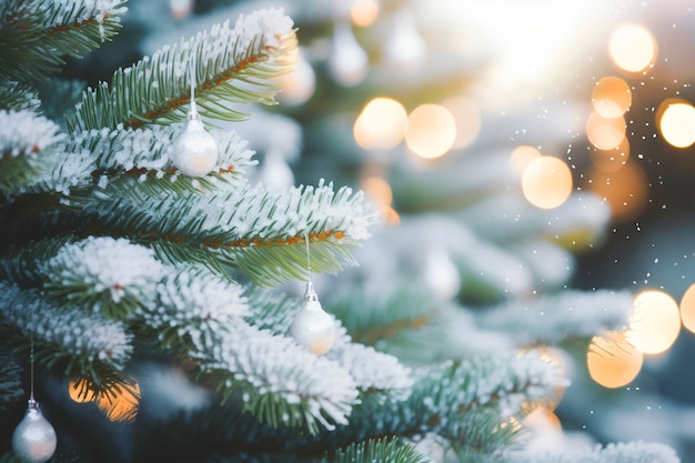 Cerrar el árbol de Navidad bellamente decorado