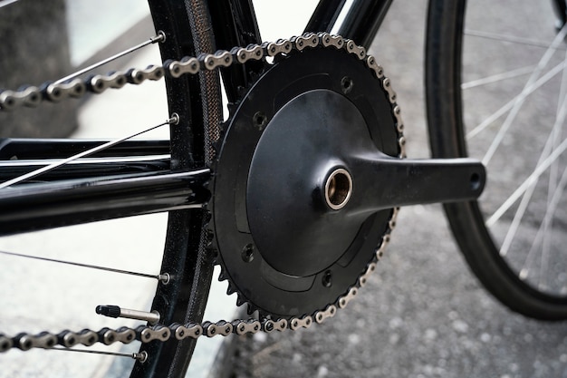 Cerrar bicicleta al aire libre