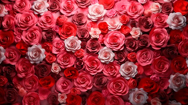 Foto gratuita cerrar fondo de rosas rosadas