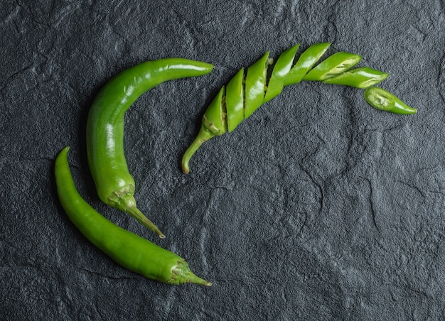 Foto gratuita cerrar foto de ají verde. foto de alta calidad