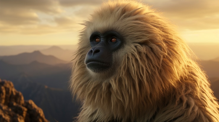 Foto gratuito cerrar el gibón en la naturaleza
