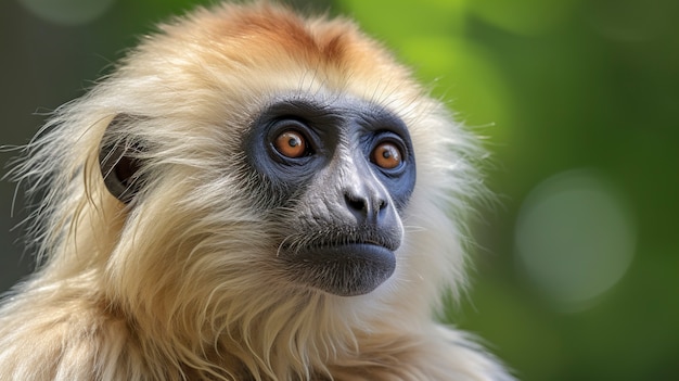 Foto gratuita cerrar el gibón en la naturaleza