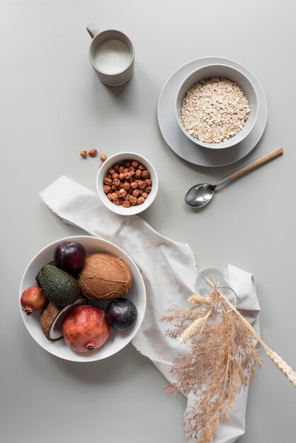 Foto gratuita cerrar en la mesa llena de comida