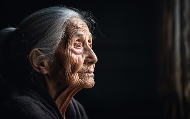 Foto gratuita cerrar a una mujer triste