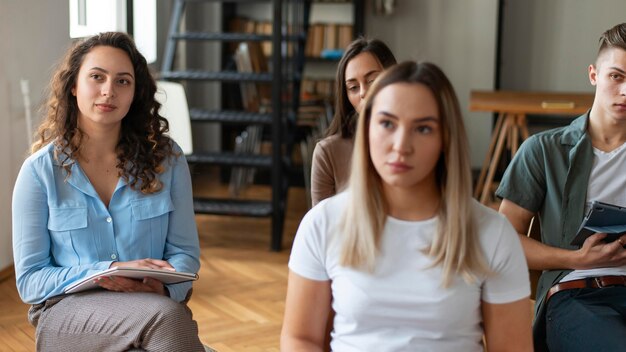 Cerrar personas en terapia