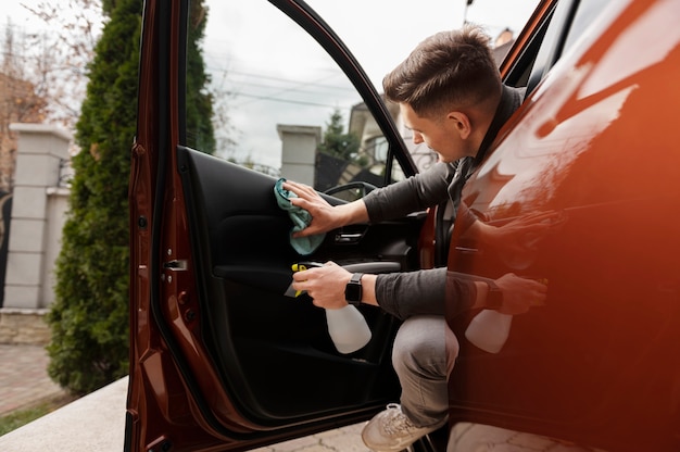 Cerrar el proceso de cuidado del automóvil