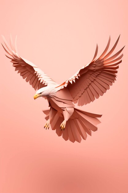 Cerrar la representación 3D del águila