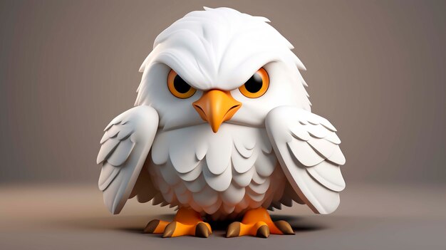 Cerrar la representación 3D del águila