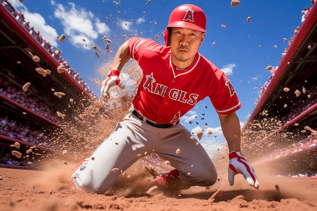 Cerrar retrato de jugador de béisbol