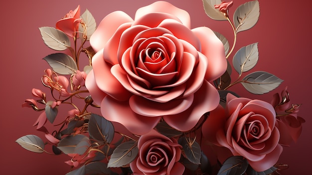 Foto gratuita cerrar rosas decorativas