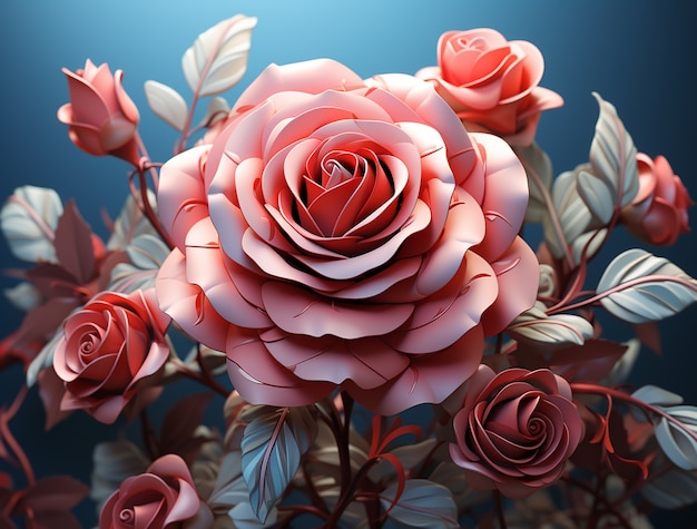 Foto gratuita cerrar rosas decorativas