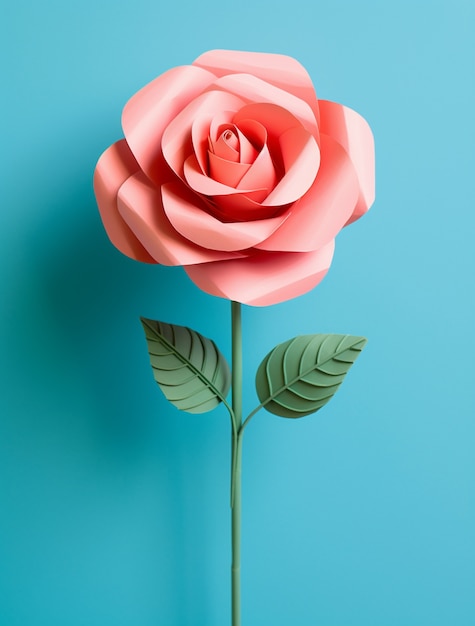 Foto gratuita cerrar sobre papel como rosa