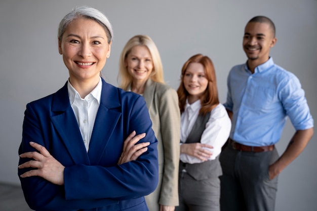 Cerrar el trabajo en equipo de la empresa